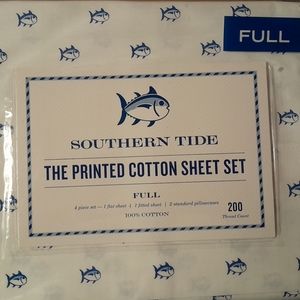 New Southern Tide Skipjack Full sheet set White